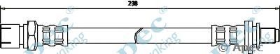 APEC BRAKING hos3447 -  Тормозной шланг